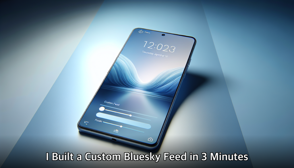 I Built a Custom Bluesky Feed in 3 Minutes — Here's How
