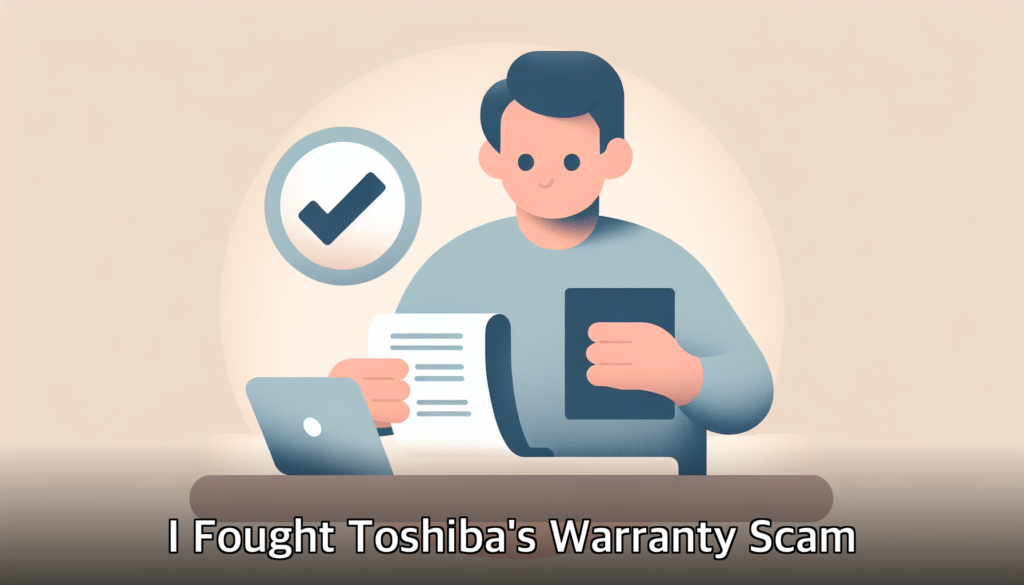 I Fought Toshiba's Warranty Scam — 5 Steps That Got Me Paid