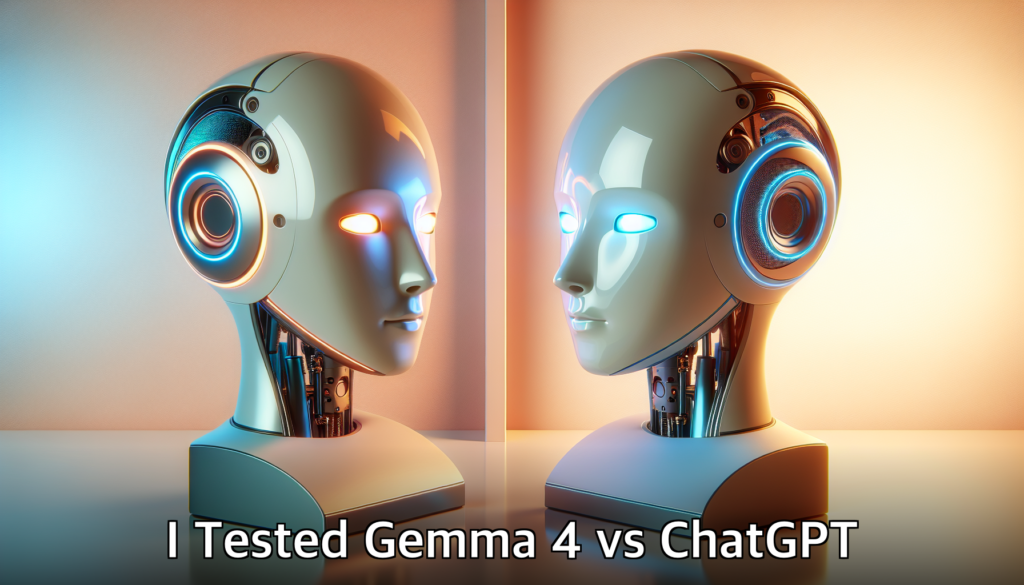 I Tested Gemma 4 vs ChatGPT — 5 Results That Surprised Me
