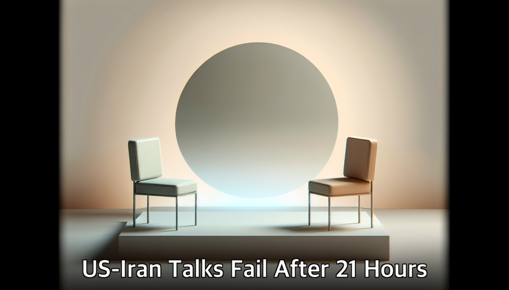 US-Iran Talks Fail After 21 Hours: 3 Things Happening Now