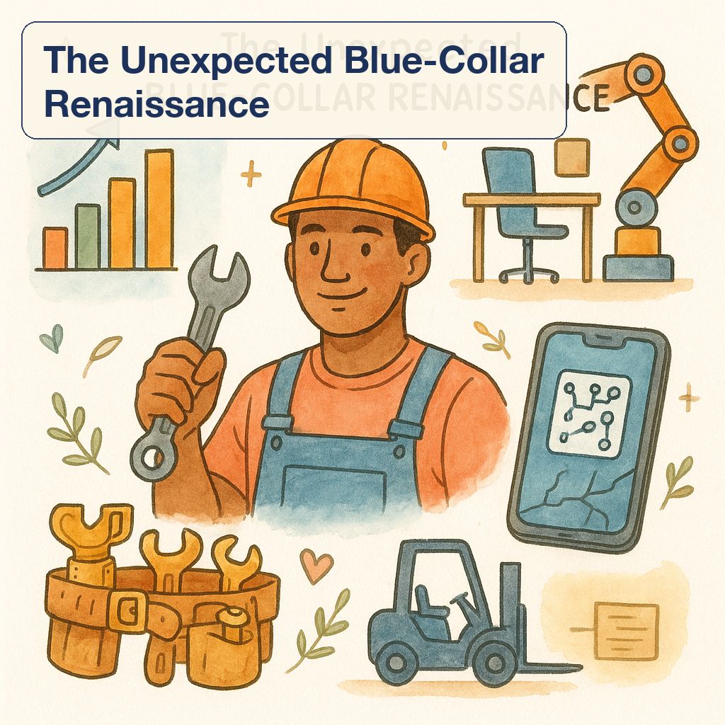The Unexpected Blue-Collar Renaissance — 47,000 Office Jobs Gone: Which Jobs Are Safe From AI in 2026?