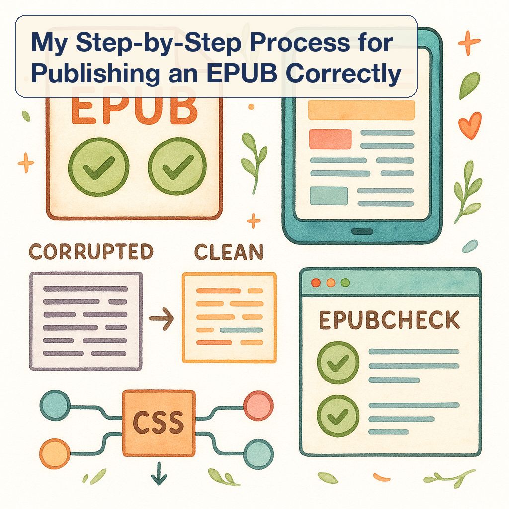 My Step-by-Step Process for Publishing an EPUB Correctly — I Published My First eBook—3 Format Mistakes I Almost Made